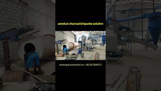 How to make sawdust briquette charcoal From crushing drying sawdust briquetting to carbonizing [upl. by Amitarp]