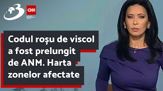 Codul roșu de viscol a fost prelungit de ANM Harta zonelor afectate [upl. by Venetia269]