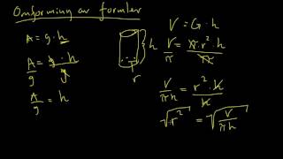 Omforming av formler [upl. by Molohs]