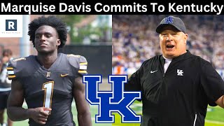 Marquise Davis Commits To Kentucky  Kentucky Football Recruiting News [upl. by Idou]