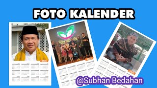 Membuat Photo Kalender bungsanstudio [upl. by Suoinuj]