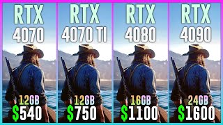 RTX 4070 vs RTX 4070 TI vs RTX 4080 vs RTX 4090  Test in 20 Games [upl. by Lilla]