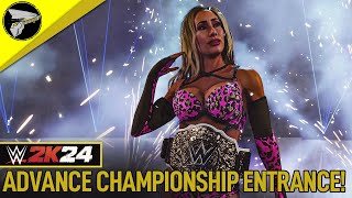 WWE 2K24  How to Enable Advance Championship Entrances [upl. by Staw]