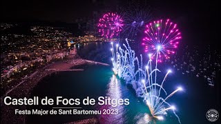 Castell de Focs de Sitges 2023 Vistes de Dron [upl. by Anstice]