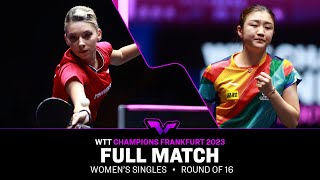 FULL MATCH  CHEN Meng vs Bernadette SZOCS  WS R16  WTTFrankfurt 2023 [upl. by Natka]