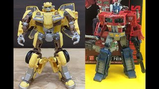 Transformers Premium Finish PF SS BUMBLEBEE WFC01 OPTIMUS PRIME Product Reveals [upl. by Nosnarb]