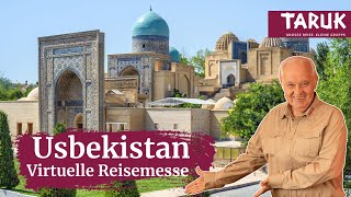 TARUK Virtuelle Reisemesse • Usbekistan  Mythos Seidenstraße amp orientalische Geschichte [upl. by Nuahsal]