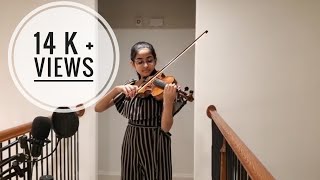 Kadhal RojaveRoja Jaaneman Violin Cover by Ananya  ARR  SPB  Sujatha  Vairamuthu [upl. by Fran]