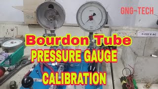 Pressure gauge calibration procedure Bourdon Tube [upl. by Etnoel]