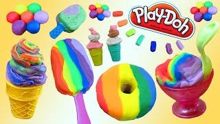 DIY Play Doh Ice Cream amp Desserts [upl. by Essilec]