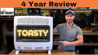 Mr Heater Blue Flame Ventless Heater  4 Year Review and QampA [upl. by Rico]