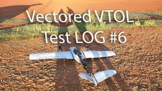 Vectored Tricopter VTOL Plane Log6 [upl. by Gyatt]