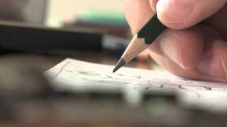 Hand Illustration Drawing  Free Footage  Full HD 1080p [upl. by Ifar]