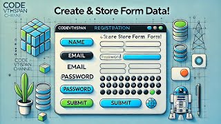 Create and store form data ll registration form ll Codevthspan llhtml and java script [upl. by Krawczyk]