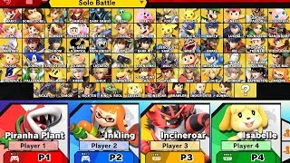 Super Smash Bros Ultimate  All Characters [upl. by Nenerb24]