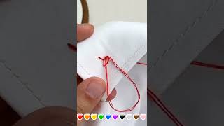 Cómo bordar corazones para decorar ropa fácil y rápido  Ideas de manualidades fáciles de hacer [upl. by Ynneb]