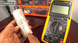 How to TEST washing machine CAPACITOR  Condenser using Digital Multimeter DT9205A CORRECT WAY [upl. by Eseela]