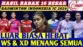 Hasil Semua Sektor 16 Besar Badminton INDONESIA INTERNATIONAL IC 2024 Hari Ini [upl. by Line530]