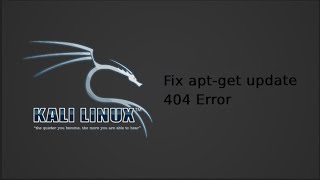 Kali Linux  Fixing aptget update 404 Error cybersecurity [upl. by Nylesor]