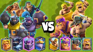 BARBAROS vs CABALLEROS  CUAL ES MAS FUERTE  CLASH ROYALE [upl. by Metabel]