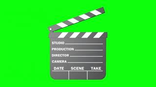 Clapper Board Green Screen Effect HD [upl. by Guthrey471]