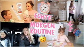 Realistische Morgenroutine für die Schule mit 3 Kindern😴•KindergartenampSchule •VLOG •Maria Castielle [upl. by Hallagan]