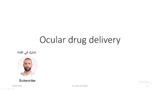 Ocular drug delivery [upl. by Rosemarie]