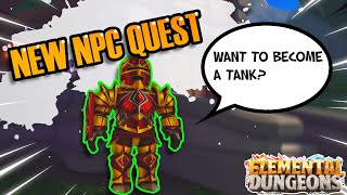 Tank Quest Line  Elemental Dungeons  Guide  Roblox [upl. by Jacquet]