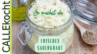 Frisches Sauerkraut selber machen Ganz einfach mit Omas quotDIYquot Rezept [upl. by Nnyliram924]