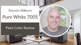 Sherwin Williams Pure White 7005 Paint Color Review [upl. by Aracot]