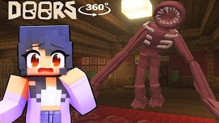 WHO CAN SAVE APHMAU from ROBLOX DOORS FIGURE in Minecraft 360° [upl. by Orecic106]