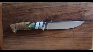 Knife Making Delux Hunting knife  ELMAX [upl. by Ani]