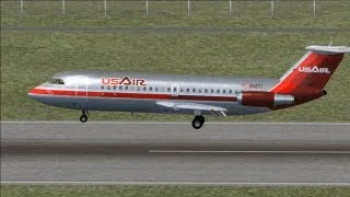 FSX  BAC 111300400  Spey511 engine sounds  xviews [upl. by Jinny]