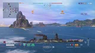 World of Warships Legends  Michelangelo Div Strikes Again [upl. by Nwahsram272]