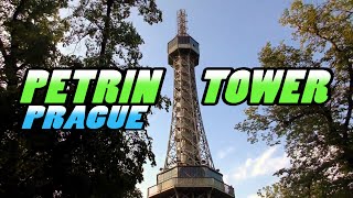 PETRIN LOOKOUT TOWER  Prague  Czechia 4k [upl. by Horace]