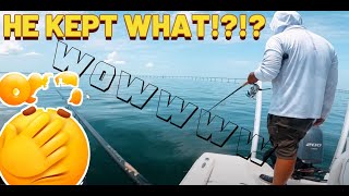 THONNY Fishing Tampa Bay Shipping Channel REACTION VIDEO [upl. by Muscolo487]