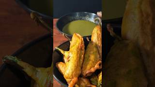 Green chilli pakodi recipe in ankit ki rasoiya asmr todays food chili india shorts [upl. by Panthia]