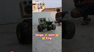 DIY electric John Deere tractor stunt 👑👑shorts rkg [upl. by Winograd531]