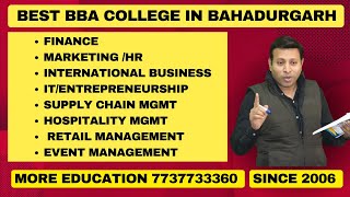 BEST BBA COLLEGE IN BAHADURGARH  TOP BBA COLLEGE IN BAHADURGARH 2025  ADMISSION  FEE [upl. by Clarisse]