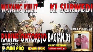 Wayang Kulit Ki Dalang Surwedi  Rabine Ontorejo Part 1 [upl. by Ameline]