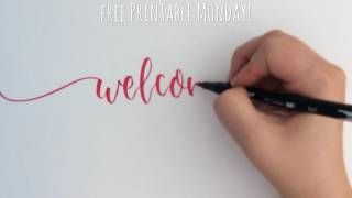 Welcome Hand Lettering [upl. by Suzan]