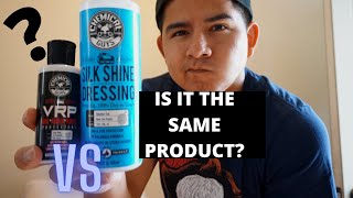 CHEMICAL GUYS VRP REVIEW VS SILK SHINE DRESSING [upl. by Larok]