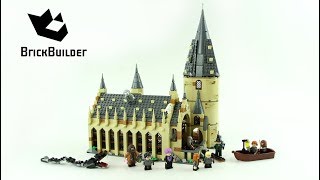 Lego Harry Potter 75954 Hogwarts Great Hall  Lego Speed Build [upl. by Asiil]