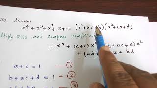 IRREDUCIBLE POLYNOMIALS EXAMPLE 1 [upl. by Nomihs]