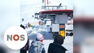 SKILIFT Slaat op hol in Georgië [upl. by Nivahb]