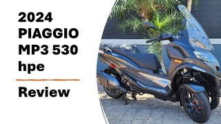 2024 Piaggio MP3 530 Exclusive Review [upl. by Kcin]