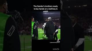 The Sanders brothers lay hands on a Texas Tech ball boy 👀 [upl. by Lanna]