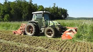 Zwischenfrucht Einarbeiten mit Fendt 309Ci Kuhn BPR280 und Kuhn EL162 [upl. by Nerrej305]