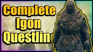 Elden Ring  How to Complete Igon Questline  Summon Sign and Greatbow [upl. by Tiffy397]