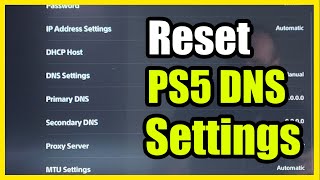 How to Reset DNS Settings on PS5 amp Fix internet issues Fast Tutorial [upl. by Ekle]